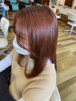 ルアージュ 調布店 ローズブラウン×セミロング