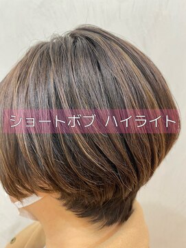 ネックス 表参道本店(nex) 【nex 表参道】白髪ぼかし 大人ショート ヌーディカラー 齋藤
