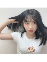 ガーランドウメダ(Garland umeda)&nbsp;インナーカラーネイビー×ダークブルーグレー