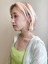 アイティー バイ アルバム 中野店(IT by ALBUM)&nbsp;ハイトーンベージュ_くびれヘアビタミンカラー_28763