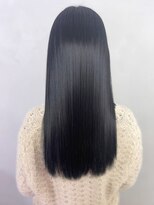 アイティーバイアルバム 北千住店(IT by ALBUM)&nbsp;ブルーブラック髪質改善カラー_斜めバング_ba441392