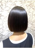 大人可愛い20代30代切りっぱなしナチュラルボブ
