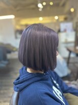 クラウドヘアー CLOUD HAIR ピンクグレージュ　ラベンダー　ハイトーン　ボブ　20代　30代