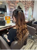 大人可愛いヘアアレンジ☆編込み×ウェーブスタイル