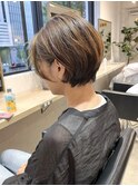 ハイライト/ショートボブ/小顔/丸みショート/ベリーショート