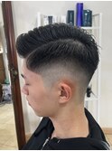 1mmフェードカット×サイドパート