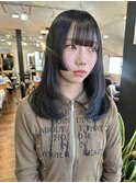 姫カット/レイヤーカット/暗髪/黒髪/ぱっつん