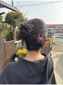 卒業式アップスタイル カチモリヘア