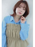 【tetote江坂】オレンジベージュ×くびれヘア
