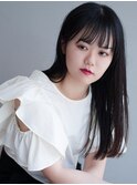 切りっぱなしストレートロング