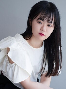ヘアーループレル(Hair ruup Rell design works) 切りっぱなしストレートロング