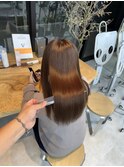 美髪シアーカラー髪質改善レイヤーカット切りっぱなしボブ