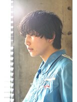外国人寝癖風無造作スパイラルのニュアンスパーママッシュ