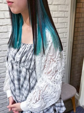 レミー(Remii) シアンブルー×インナーカラー