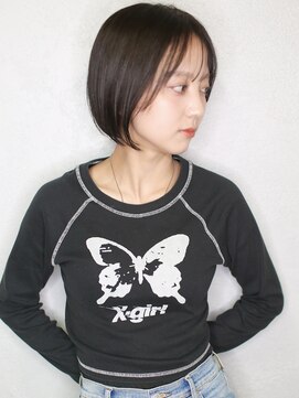 バース(BIRTH) ショート&ボブ【BIRTH】天神駅5分 黒髪丸みボブ