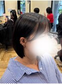 【ボブ×顔まわりカット】暗めカラー/前髪/鎌取/林愛華