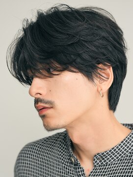 フィフス(fifth) 原宿メンズニュアンスフェザーパーマセンターパート緩めfifth