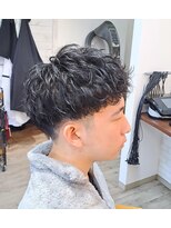ヘアーサロン カヴィエ(hair salon covie)&nbsp;メンズショート　癖毛風カールスタイル　ピンカール