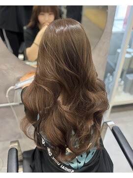 シェス 梅田(shes) brown color×layer cut