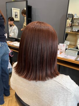 アルター(aL ter) オレンジブラウン［イメチェン/ピンクベージュ/前髪］長野歌穂