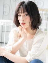 プリモカ 綾瀬(primoC)&nbsp;綾瀬/髪質改善/ダークブラウン×ふんわりハッシュボブパーマd