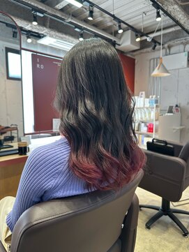 イロ ジェイアール JR奈良店(IRO) すそグラデーション《ピンクバイオレット》