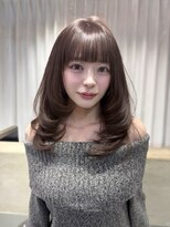 リリー(Lilley)&nbsp;【本松美咲】ミディアムレイヤー×チョコレートカラー