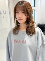 リル 四条河原町(LiLu)&nbsp;ミディアムパーマレイヤーパーマウェーブパーマ小顔パーマ