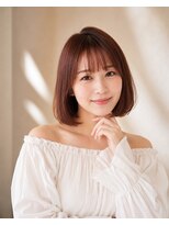 ムル 大口(muru) ブリーチなしで1年中似合う大人の艶ピンクブラウン