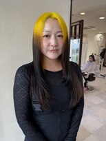 ファブ 千葉店(FaB)&nbsp;周りと差をつけて♪イエロー×ブラウンルーツカラー