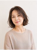 大人の女性に似合うボブパーマスタイル【髪質改善】