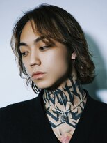 アンサー 原宿(ANSWER)&nbsp;原宿メンズボブメンズミディアムセンターパートニュアンスパーマ