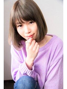 ノウェム バイ シーラス(novem by cirrus) 【novem by cirrus】 62 切りっぱなし×グレージュボブ20代/30代