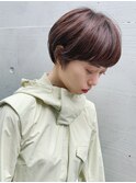 クリアブラウンのお洒落マッシュショート!