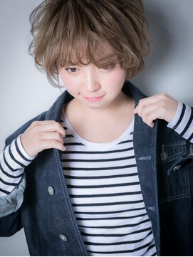カバーヘア ブリス 大宮西口(COVER HAIR bliss) 外国人風カラーの小顔マニッシュショートs大宮10代20代30代