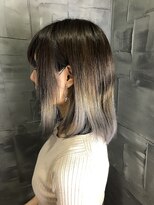 ヘアサロンエム 川越(HAIR SALON M) デザインカラー/厚めバング/ローライト/スリークボブ