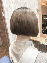 ヘアーズ ベリー 喜連瓜破店(hairs BERRY) BERRY_ボブ_マッシュショート_カーキグレージュ_10代20代30代