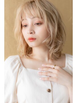 カバーヘア ブリス 上尾西口店(COVER HAIR bliss) 外国人風ハイライトカラーヘルシーブロンドZ上尾10代20代30代