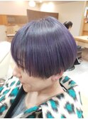 仙台D　プレミアムケアカラー×マッシュボブ×シンプルショート