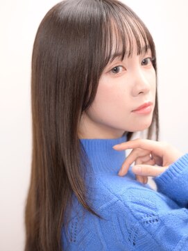 アミュレ(Amule) 王道艶髪ストレートモテ髪ココアブラウン丸顔卵型に似合う