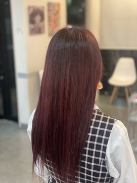ラッシュヘアー(Rush hair) 赤色攻めカラー
