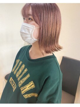 カプア 仙台駅前店(Kapua) ダブルカラー/ピンクベージュ/ケアブリーチ/１０代２０代◎