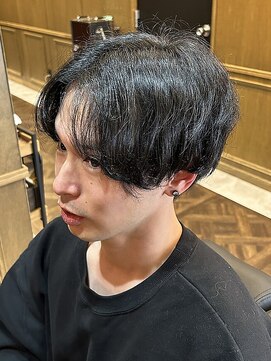 アフロ(AFRO) センターパートマッシュ