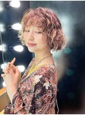 ボブパーマ_大人ガーリーチョコレートプリカール_89243