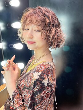 アルバム 銀座(ALBUM GINZA) ボブパーマ_大人ガーリーチョコレートプリカール_89243