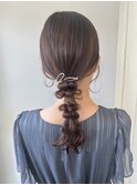 編みおろし／ヘアアレンジ