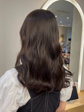 ジーナ 船橋(Zina) 髪質改善＊ロングレイヤーグレーベージュ＊美髪【Zina船橋】