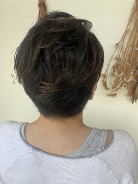 パレンテ(Parente) グレイぼかしショート