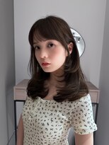 ミンクスオーバー(MINX OVER)&nbsp;イメチェン/大手町/レイヤーカット／オリーブカラー