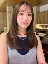 韓国レイヤーカット/ミディアムレイヤー/20代30代40代/表参道
